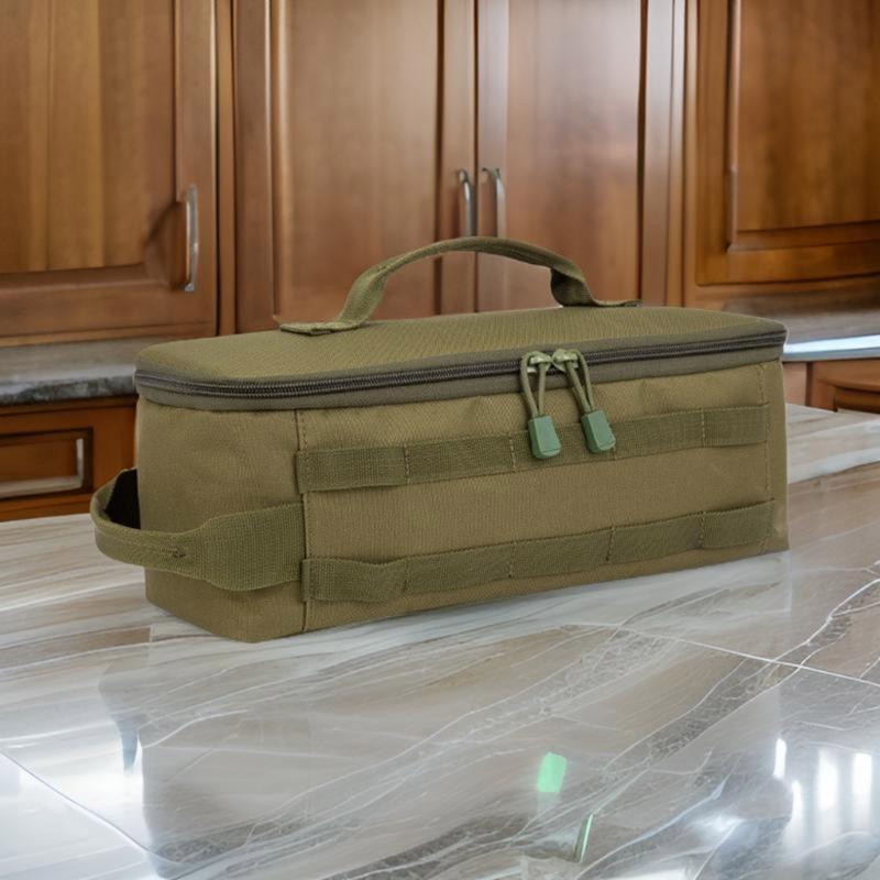 Outdoor Carrying Picnic Tableware Organizers Camping Storage Bag Large Capacity Outdoor Cooking Utensils Storage Bag