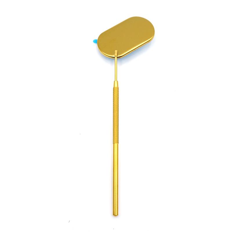 1pcs Multifunction Checking Oval Lash Mirror Eyelash Extension Beauty Makeup Portable Stainless Steel Eyelashes Mirror Tools
