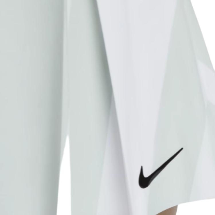 Nike SS24 Dri-FIT Color Block Brand Print Logo Quick-Dry Comfortable Mid-Rise Pleated Casual Skirt Women skirts White FD6537-100