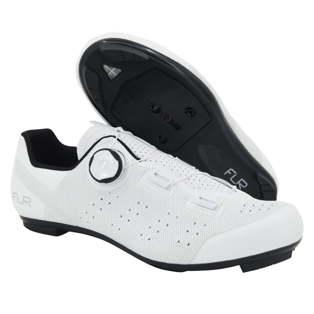 FLR Road Cycling Shoes FNT-3 Knit 37 (23.6cm) white белый