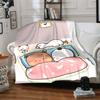 1pc Yier BuBu Bear3 Blanket, Gift, for Men and Women, Soft Blanket, Good for Sofa Bed Couch Travel, Lightweight Flannel Blanket
