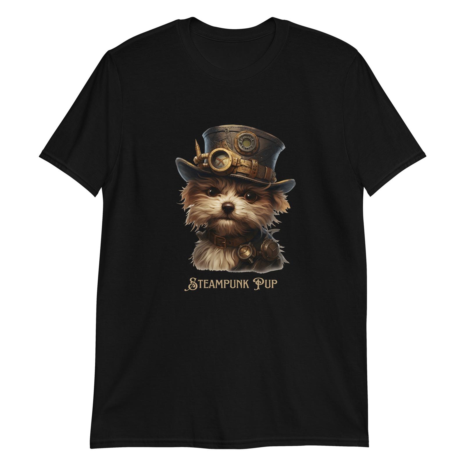 Steampunk Style Dog - Steampunk Pup T-Shirt Mens Womens Tees Top M