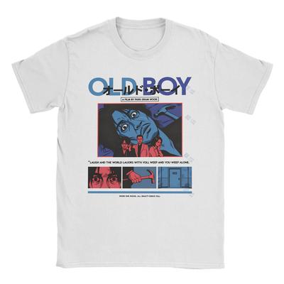 Harajuku T Shirt Summer Oldboy Movie  Hip Hop T Shirts  Cotton Tshirt for Men Y2K Basic Design Short Sleeve Tops