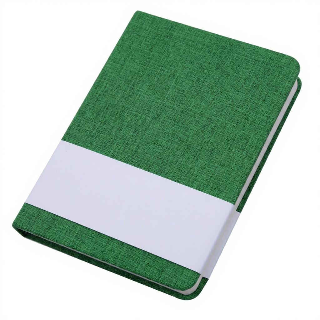 2026 Custom Hardcover Journal Paper Thread Sewing Binding Size Linen A5/A6 Notebook (Green,100 Pages)