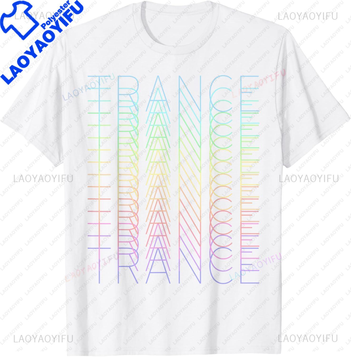 Trance Techno Music DJ Rave Party Techno Festival TShirt Short Sleeve Custom Printed Graphic T Shirts Customizable Ropa Hombre S