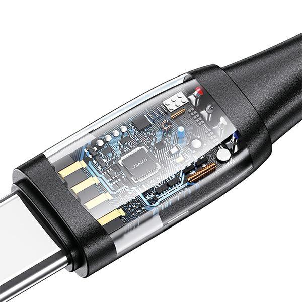 Kabel 6w1 USB-C/USB/Micro-USB/Lightning USAMS 1,2m 100W Power Delivery Fioletowy