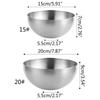 652F Langlebige Metall-Obstsalatschalen Perfekt für heiße und kalte doppelwandige Edelstahlschalen Einfach zu bedienen und zu reinigen