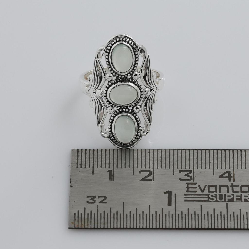 Aquamarine Silver Ring, 100% 925 Sterling Silver Handmade Jewelry, Silver Jewelry, Women Ring Ar8937