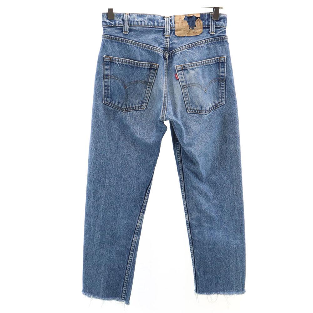Levi's 80s 505-0217 Old USA made Chain stitch button back 650 Denim pants Men's Used