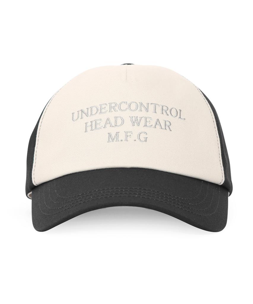 Eondeokeonteulol Cotton Logo Trucker Ball Cap Slogan / Soft Deep Black