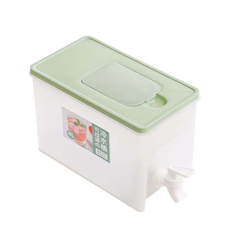 4L Cold Kettle Refrigerator With Faucet Household Lemonade Bottle Drinkware Cold Water Container For Kitchen Cool Water Bucket