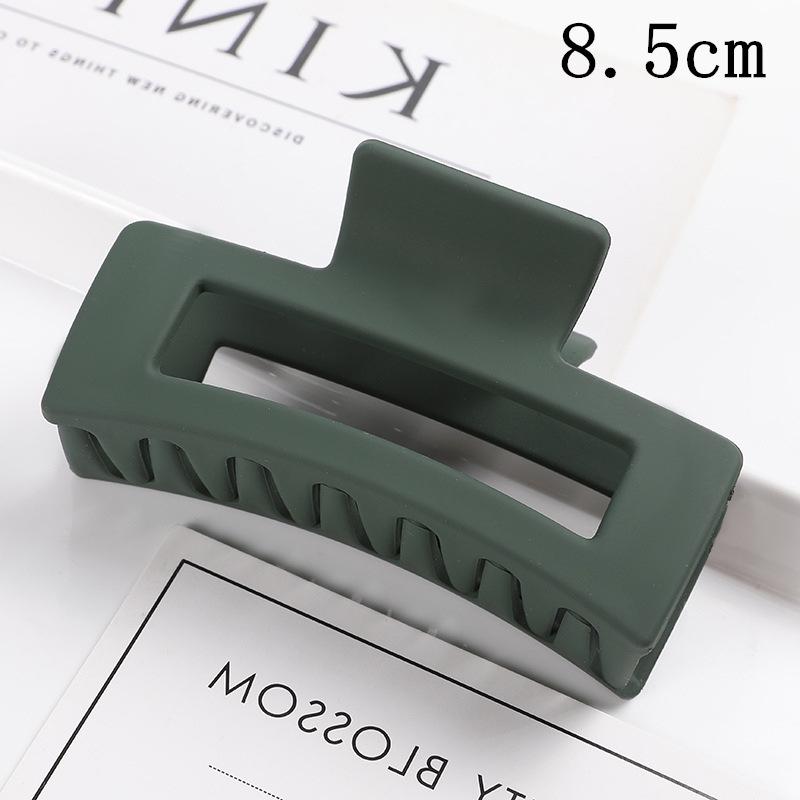 Matná obdélníková spona do vlasů v korejském stylu, 10,5 cm, pro drdoly a culíky