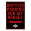 H-D Embossed Parking for My Harley Vintage Metal Sign Retro Motorcycle Parking Sign Wall Art Decor for Garage Wall Decoration