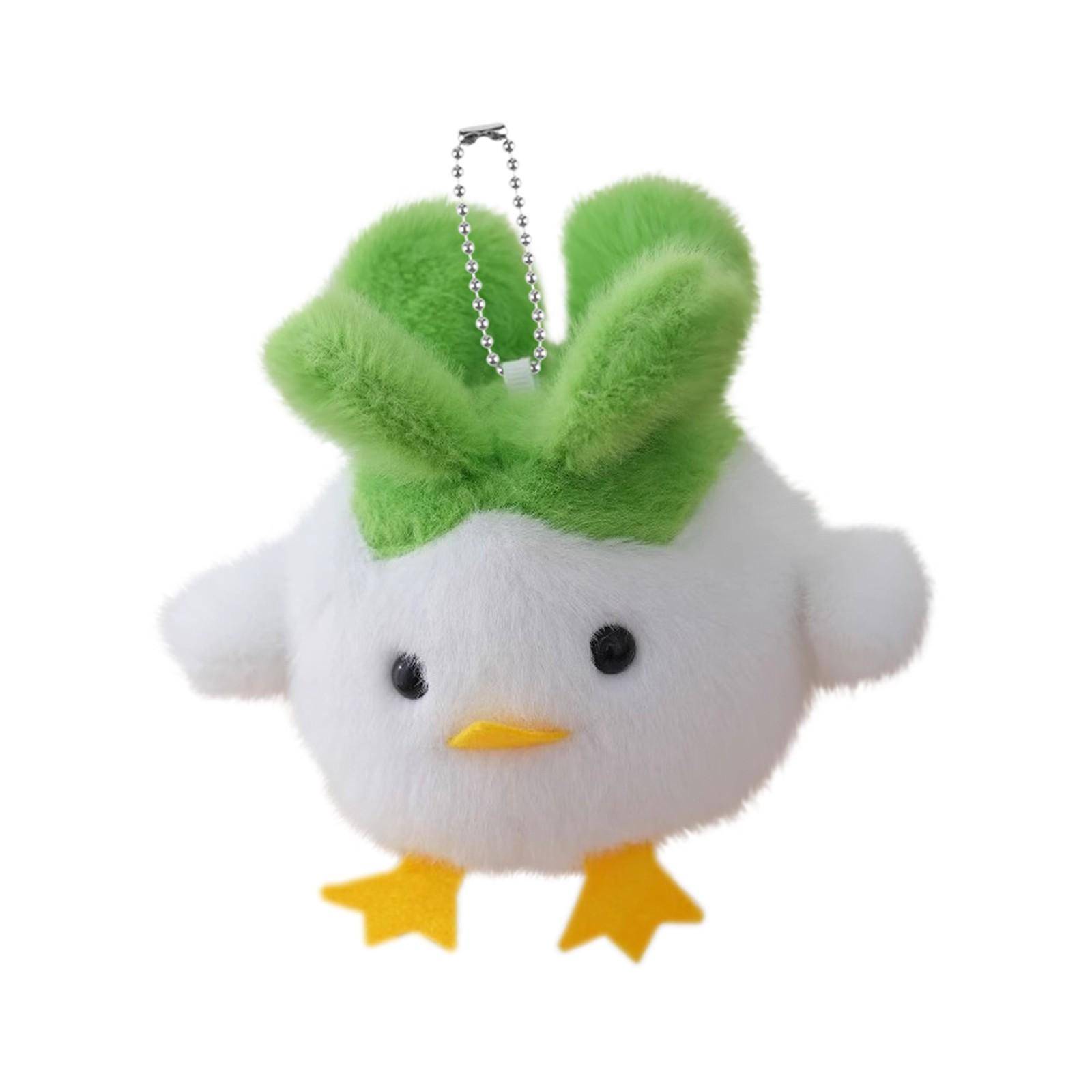 

Silent Version Of Garlic Bird Doll Friends Funny Plush Pendant Cute Plush Toy One Size білий