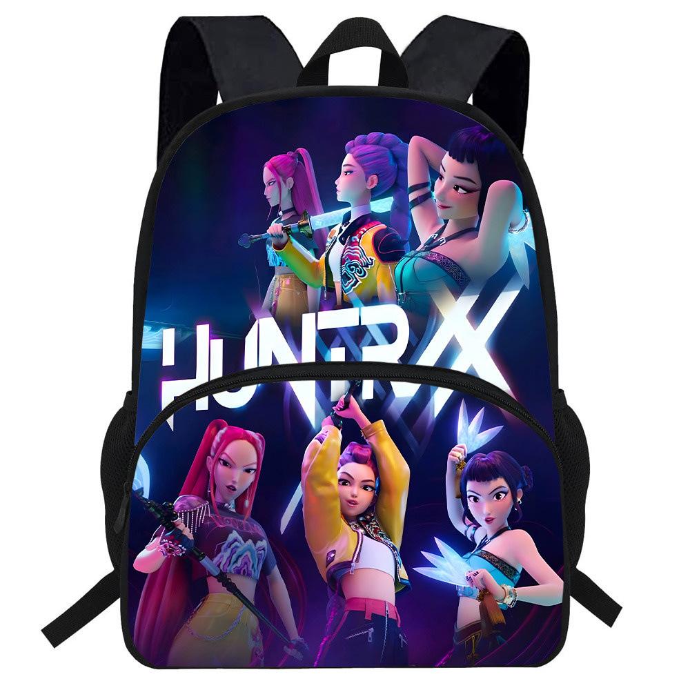 Anime Witch Hunter Group Men'S And Women'S Backpacks, Elementary School Students' Backpacks, Large-Capacity Printed Casual Backpacks
