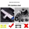 304 Stainless Steel Angle Valve for Cold/Hot Water, Universal 4-Point Household Stop Valve for Water Heaters and Toilets