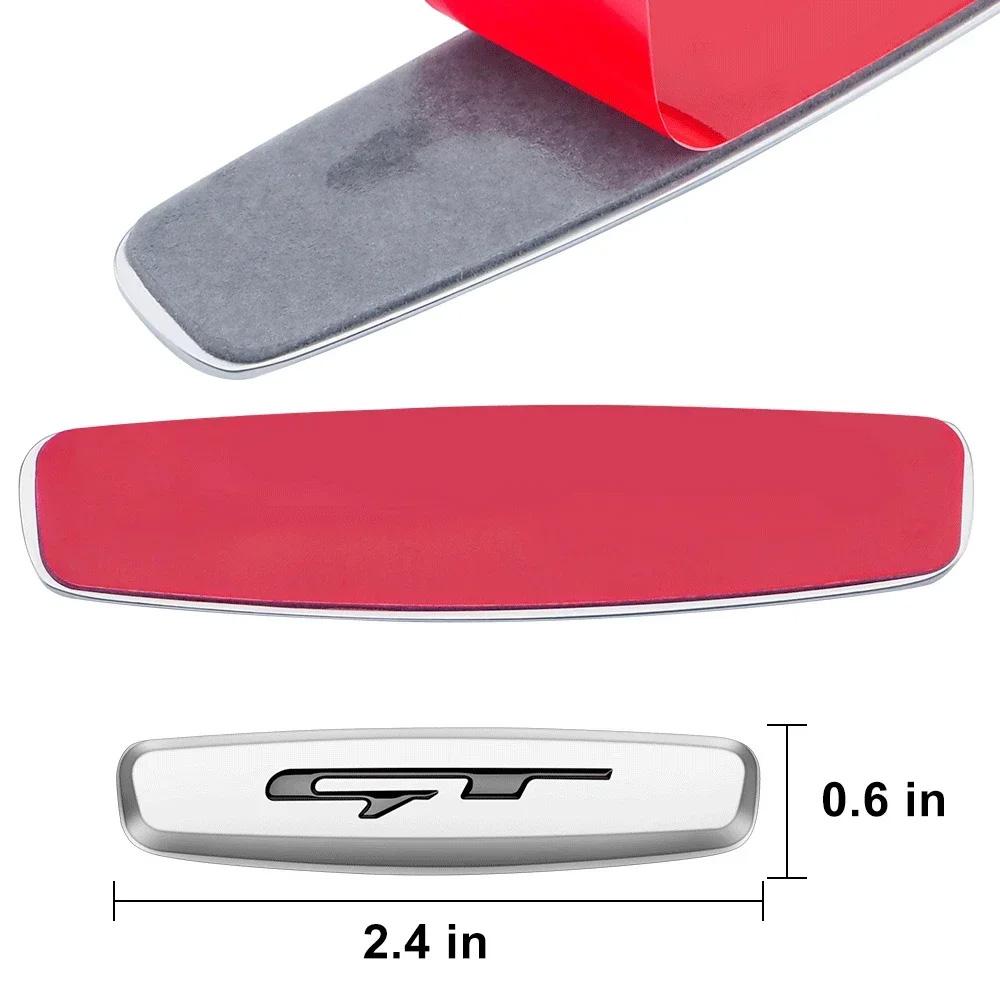 GT Badge Seat Sticker 2pcs Interior Chairs Seat Sticker For KIA CARNIVAL SPORTAGE Stinger Optima Rio Ceed K5 K3 K4 KIA Sticker