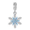 Classics Copper Skiing Penguin Charms Fit Original Bracelets Necklaces Geometric Snowflake Beads Jewelry Diy Gift