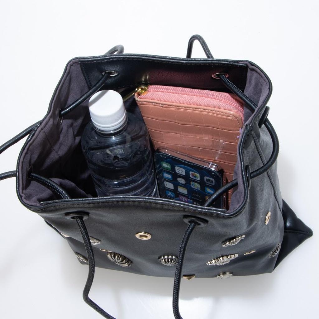 Studded Bonded Shoulder Bag