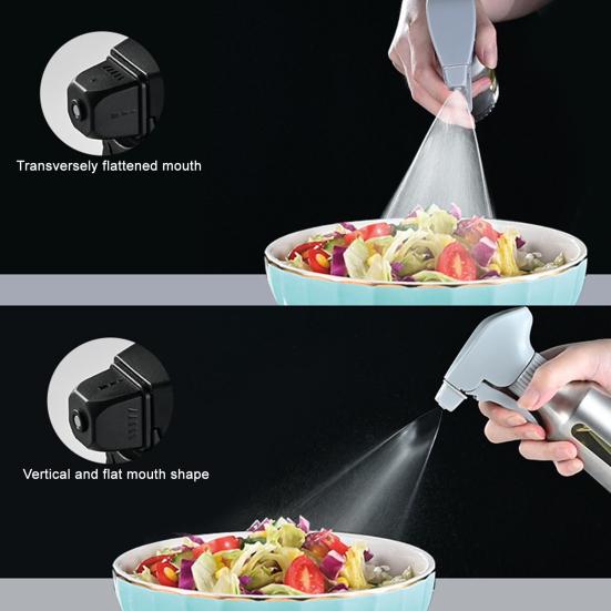 Skleněný rozprašovač na olivový olej pro vaření Snadné nalévání Dávkovač oleje Láhev na olej Sprej na řepkový olej pro horkovzdušnou fritézu Kuchyňské pomůcky