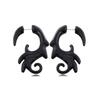 1 Pair Gothic Creative Black-color Acrylic Earrings For Women Men Punk Hip Hop Party Jewelry