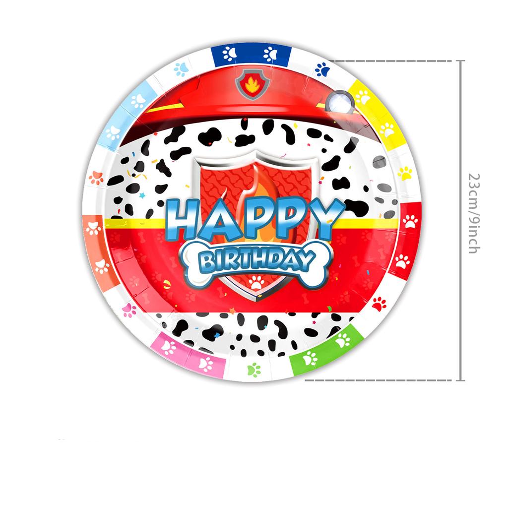 Cartoon Wang Wang Team Dog Paws Children'S Birthday Cake Party Disposable Tableware Decoration Supplies