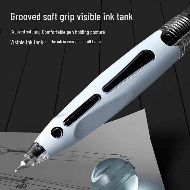 Advanced Black Neutral Pen - Quick-Drying 0.5mm Dual-Ball Signature Pen for Office & Exams