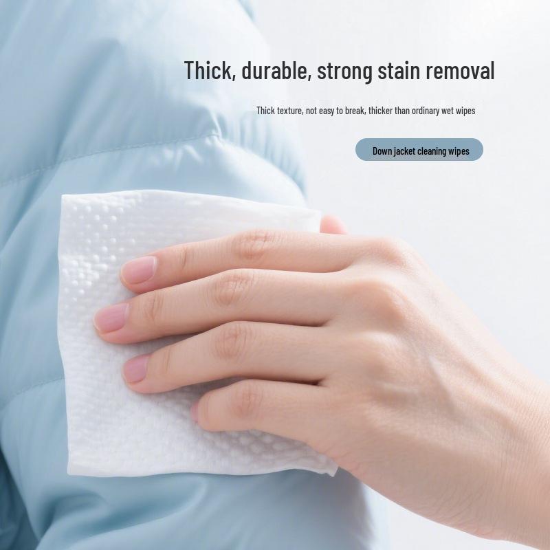 Jednorázové ubrousky na odstraňování skvrn pro péřové bundy - Přenosné čištění bez praní na olejové skvrny