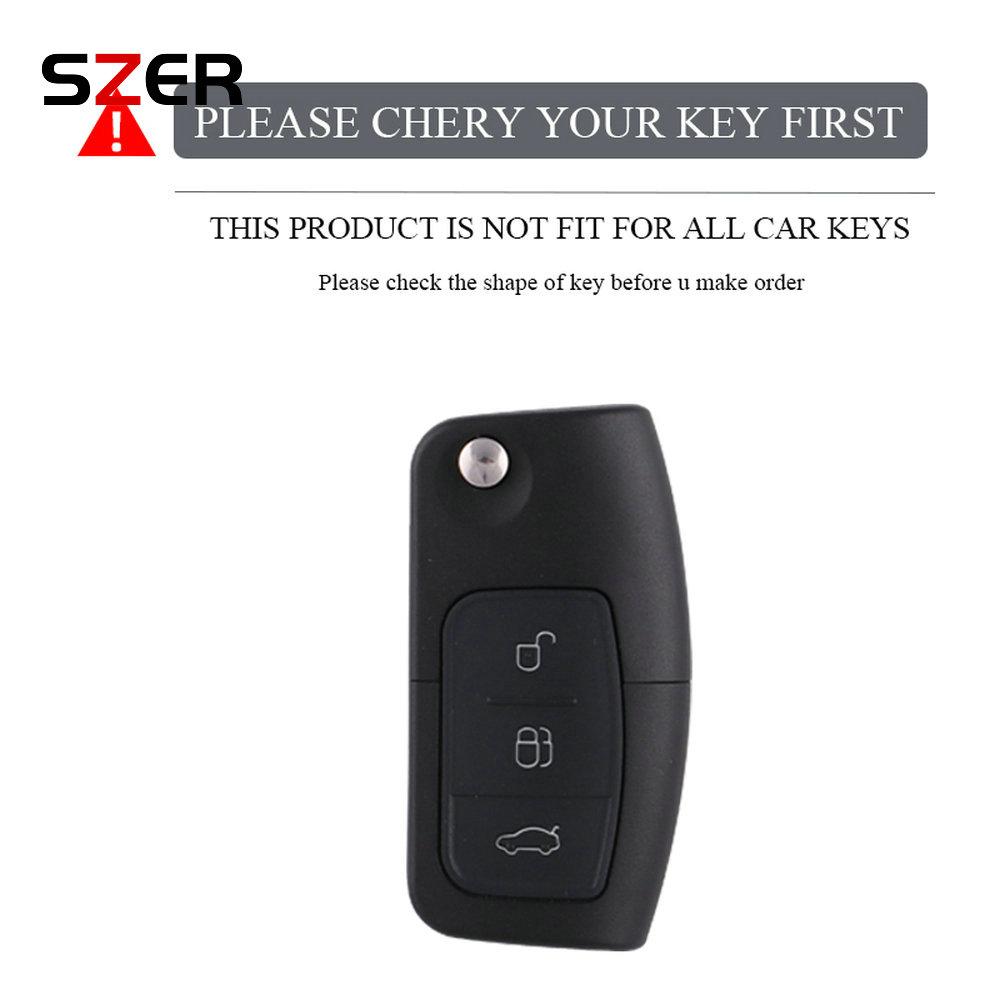 New Car Key Case Cover For Ford Fiesta Focus Mondeo Falcon B-Max C-Max S-Max Eco Sport Galaxy Territory Tpu Shell Fob Protector