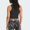 Adidas Letter Logo Round Neck Casual Sleeveless Sports Vest Women Vests Black IW5736