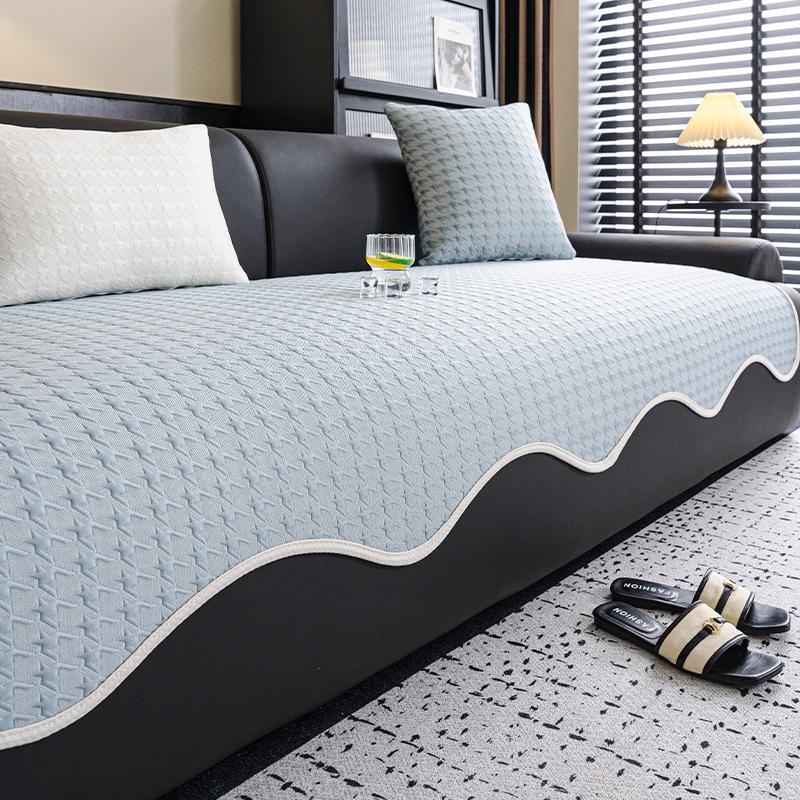 Light Luxury High-end Sofa Cushion, Summer Ice Silk Cool Mat Cushion 2025 New Straight Special-shaped Sofa Cover