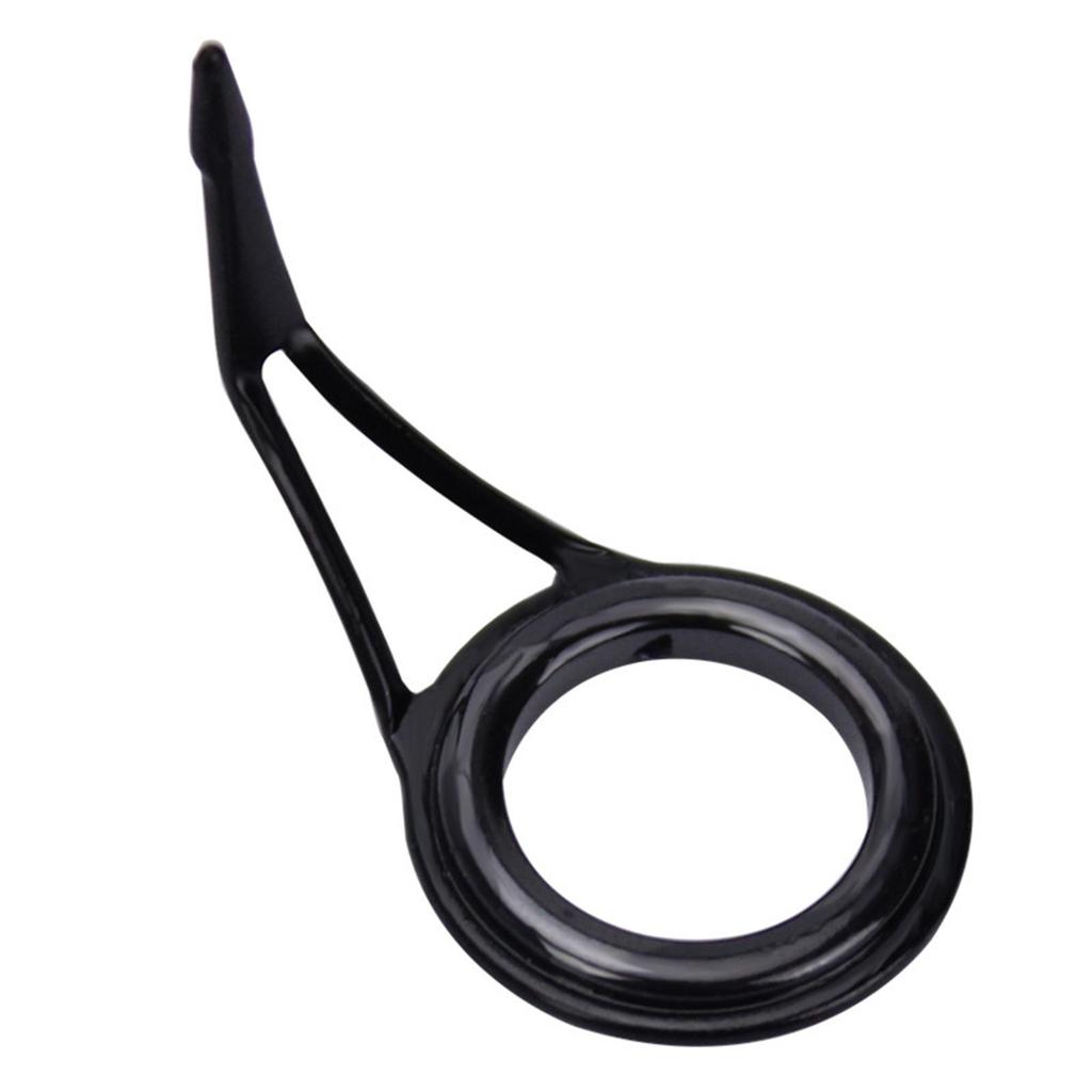 7 Pièces Guides de Canne à Pêche en Acier et Céramique Kit de Réparation de Canne Anneaux d'Oeil de Pointe de Canne DIY 7 Tailles Mixtes Accessoires pour Cannes à Pêche