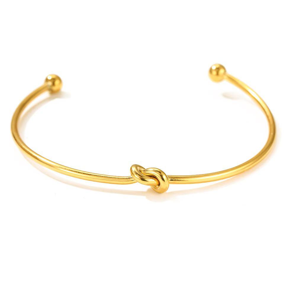Gold Strass High-End Damen Luxus Einfacher Ring Armband Schmuck