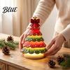 Exquisite Holiday Party Artificial Xmas Tabletop Decor Christmas Tree Ornament Lighted Resin LED Modern Living