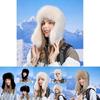 Winter Outdoor Womens Knit Warmth Hat With Earmuffs For Cold Weather Protection