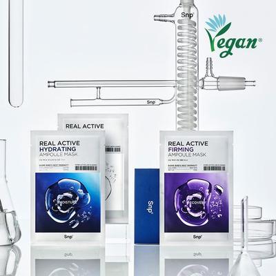 Real Active Ampoule Mask 10 Sheets, 3 Types, Choose 1
