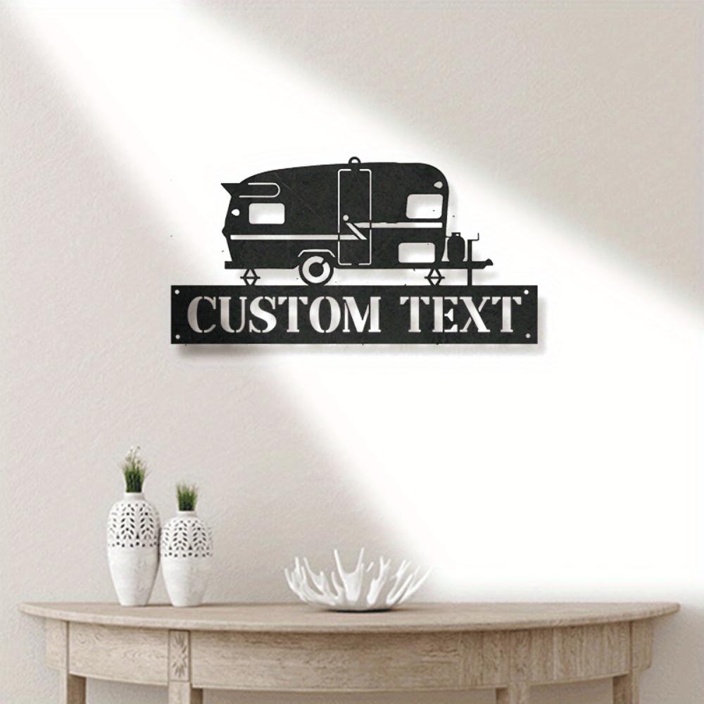 Unique Customizable Camper Van Metal Wall Plaque Multifunctional Decor for Home Office Easy Hang Suitable Various Spaces