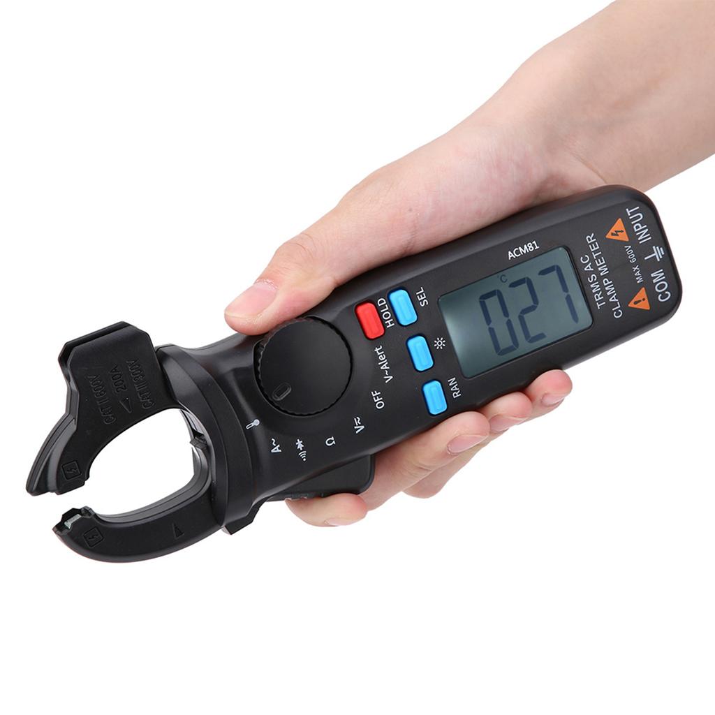 ACM81 Clemă ampermetrică digitală True RMS 2000 de numărări Tester de tensiune și curent cu auto-ranging