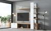 Woonkamerkast, Woonkamermeubelset 180 x 33,5 x 151,5 cm, Geschikt voor TV's onder 60 inch, Moderne Eiken Wit TV-meubel, TV Wandmeubel Set