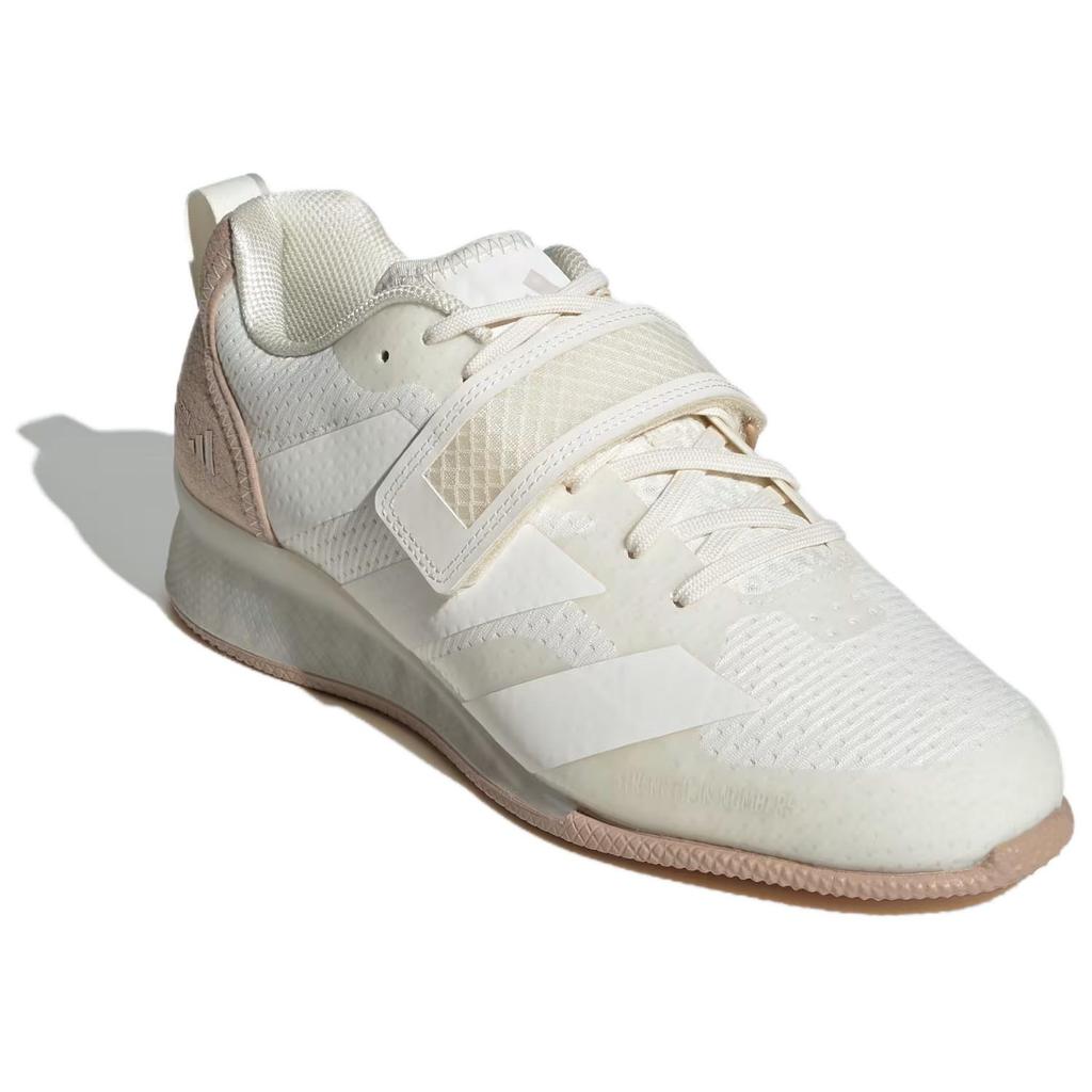 Adidas Adipower Weightlifting 3 Comfortable Non-Slip Breathable Low-Top Training Shoes Unisex Shoes Off-White IH8235