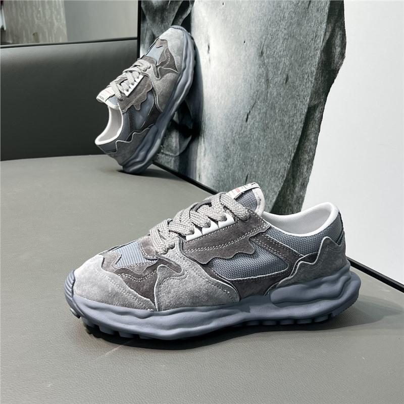 Spring and summer new mesh leather dissolving shoes casual shoes breathable thick-soled German training shoes bc