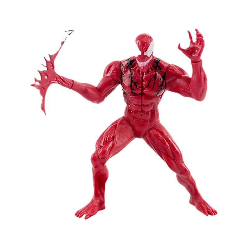 4Pcs Marvel Venom Carnage Action Figure Set Superhero Collectible Model Dolls PVC Statue Toys for Kids Fans Gift Home Desktop Decor