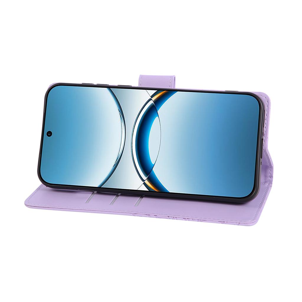 For Oppo Find X8 Pro 5G Case Rose Flower PU Leather Wallet Phone Cover with 3 Card Slots/Wrist Strap