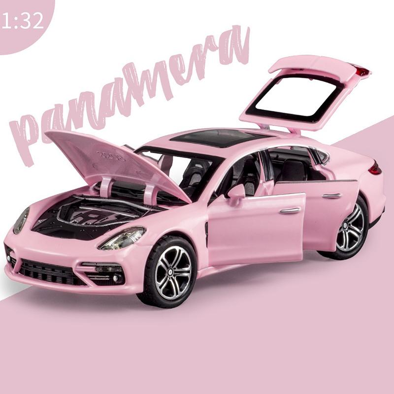1/32 Porsche Panamera Diecasts Toy Cars Miniature Scale Alloy Simulation Vehicles Car Model Children Birthday Gifts Collection