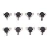 8Pcs 110 Degrees Screw On Self Closing Compact 33 Hinge Zinc Alloy Sturdy Structure Cabinet Door Hinges
