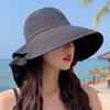 1pc Wide Brim Sun Hat Women Anti-UV Neck Protection Outdoor Fisherman Cap Fold Summer Multi-functional Beach Hat Sun Visors