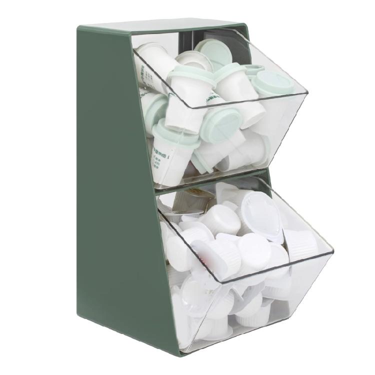 Green Coffee Organizers Designed For Portable Storage In Any Setting
