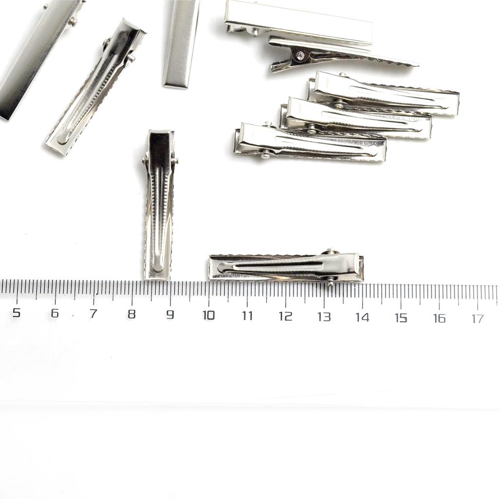 30/100Pack Flat Single Prong Alligator Hair Clips DIY Bows 3.5cm(100Pack)