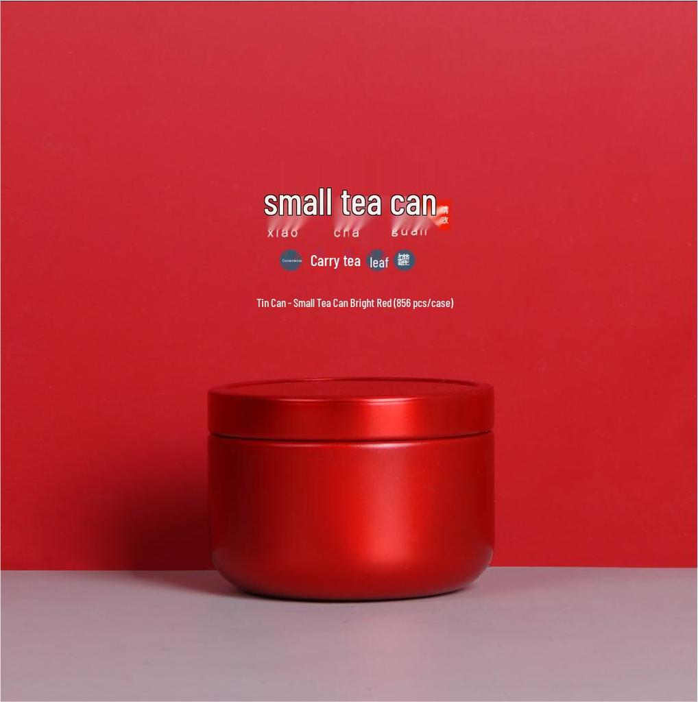 Customizable Mini Portable Tea Tin Set - Travel-Ready, Sealed & Empty