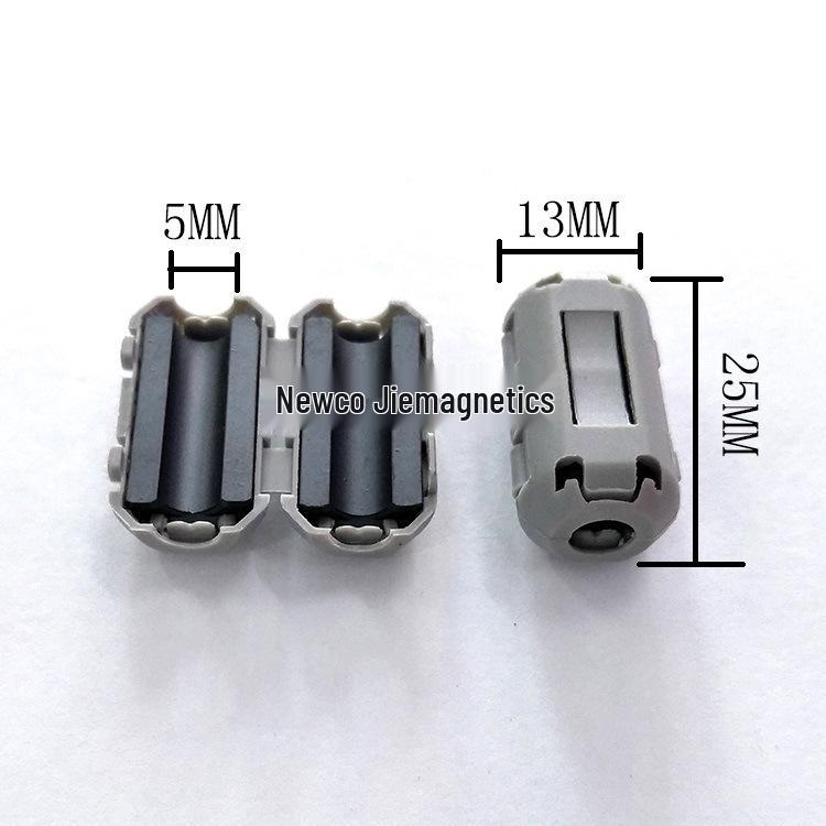 Anti-Interference Magnetic Ring Ferrite Core Snap-On EMC Nickel-Zinc Shield Filter